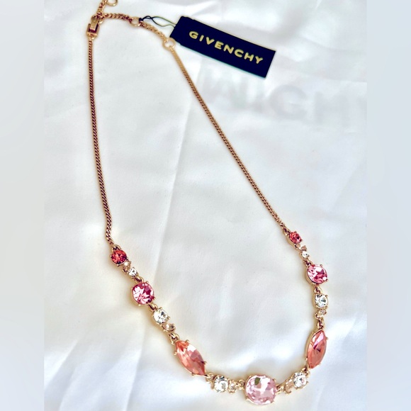 🆕Authentic Givenchy Crystal Necklace, 16" + 3" extender - Picture 2 of 8
